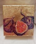 Three Figs<br /><br />acrylic and dutch gold on 5&quot;  square deep edge canvas<br /><br />&pound;35