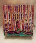Venetian palace<br /><br />acrylic and dutch gold on 5&quot; square deep edge canvas<br /><br />&pound;35