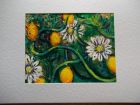 Passion Fruit<br />A5 card , painting is acrylic and dutch gold<br />&pound;10