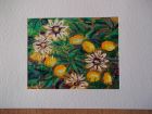 Passion fruit 2<br />A5 card, painting is acrylic and dutch gold<br />&pound;10