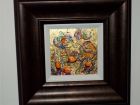 Physalis fruits<br />6 inches square image, plus mahogany effect frame with white slip.  <br />145 pounds<br />SOLD